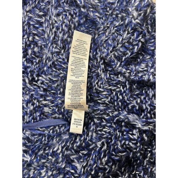 Chicos Women’s Sleeveless Open Knit Long Cardigan Sweater Size 2 Large Blue - Picture 10 of 10